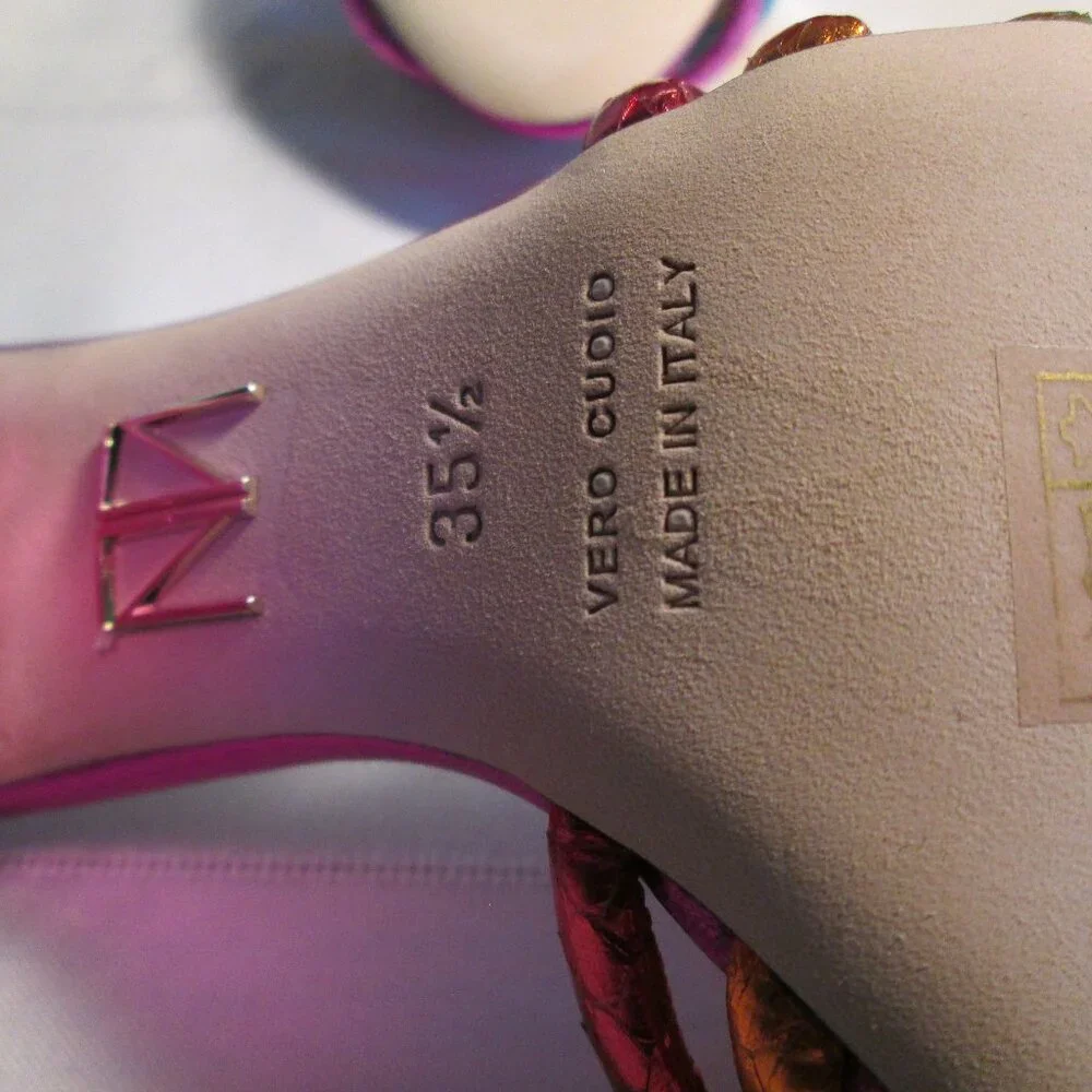 Tamara Mellon Rainbow 105 Elaphe Heels Sz 35.5 NIB - Picture 10 of 11